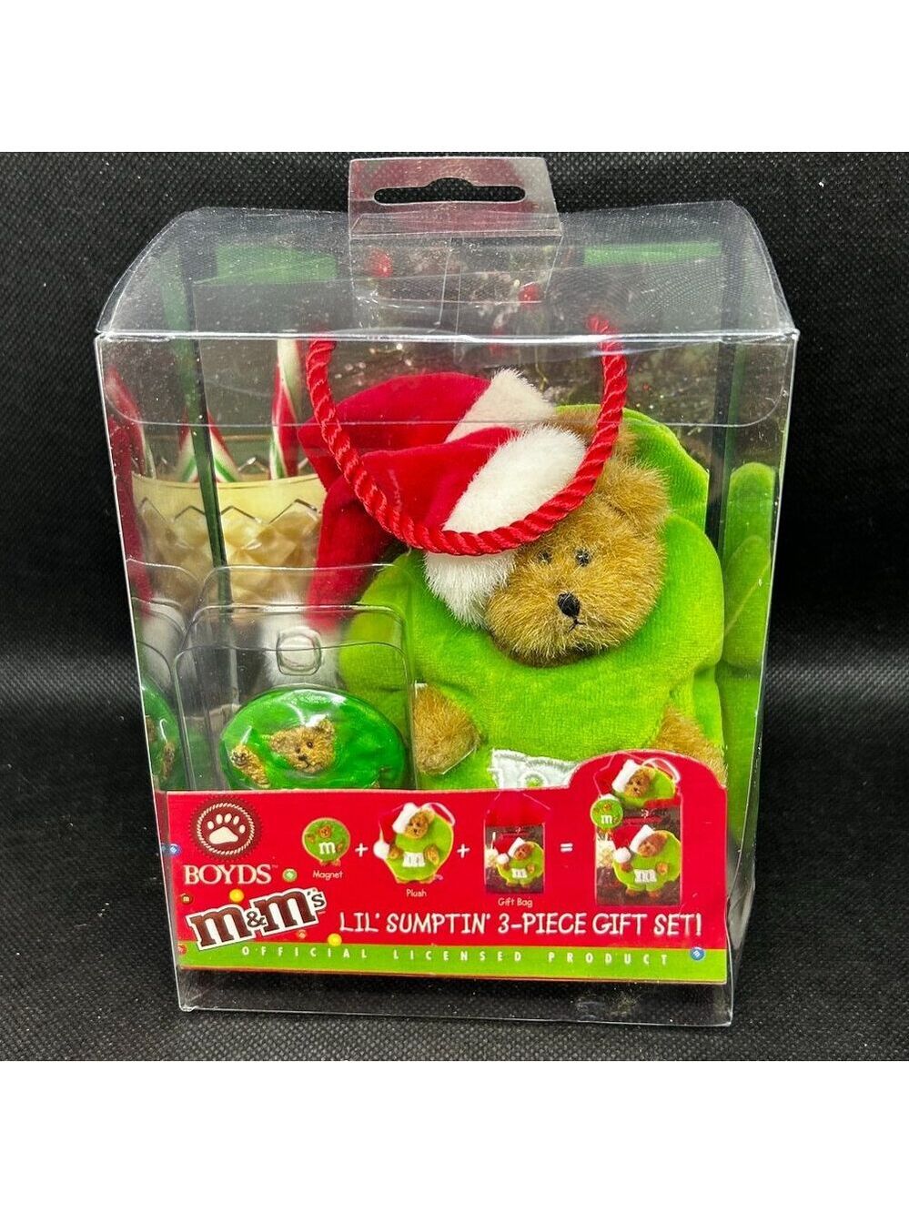 New in box Boyd's M&M's Lil' Sumptin’ 3 piece plush set